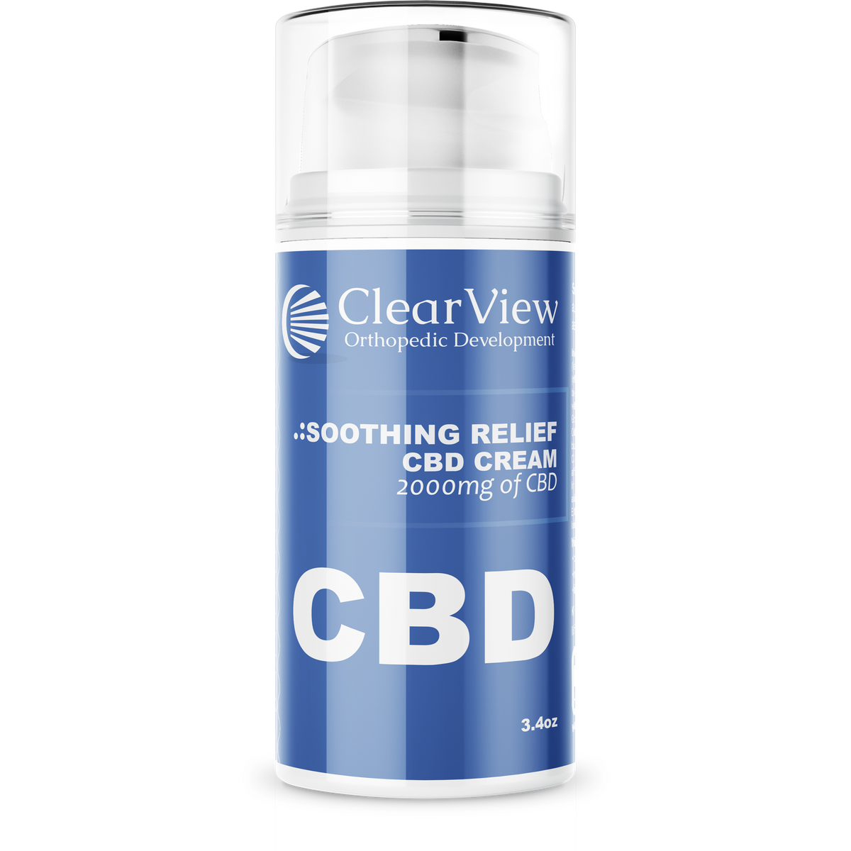 2000mg 3.4oz Topical Cream – ClearView Thrive CBD